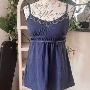 Vintage American eagle babydoll cami tie back